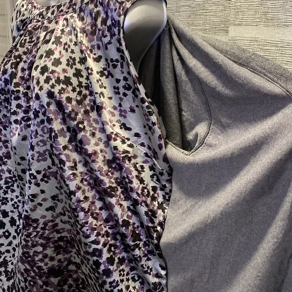 Plus size women’s 1X two-in-one cardigan sweater top - Picture 4 of 5